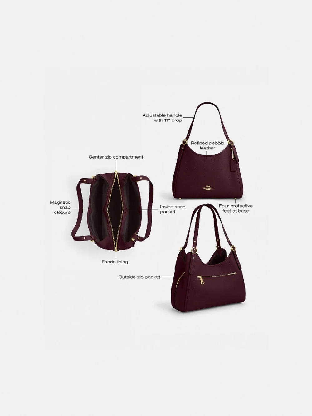 Coach Outlet Erin Shoulder Bag - Picture 3 of 3